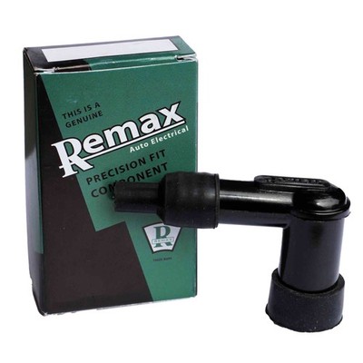Remax RLB05F Elbow 90° Resistor Spark Plug Cap 5K Ohm Black Replaces LB05F