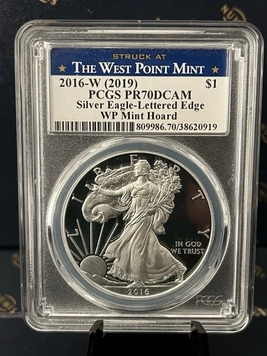 2016 W (2019) Proof  American Eagle PCGS PR 70 DCAM West Point Mint Hoard