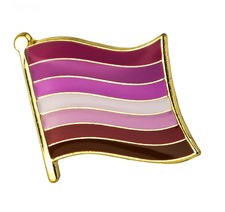Lesbian Pride Flag Lapel Pin