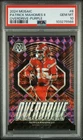 2024 Panini Mosaic Overdrive #6 Patrick Mahomes Ii Overdrive-Purple /49 PSA 10