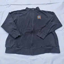 Adult Unisex ALDI Size L Navy Blue Zip Employee Worker Jacket Coat