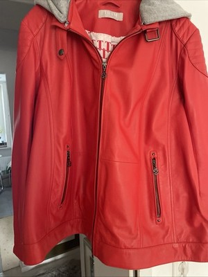 Thomas Rath Lederjacke Lammnappa Gr.50 ROT ￼ Inklusive Passendes Gr 48