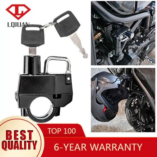 22mm-25mm Motorcycle Helmet Handlebar Helmet Lock Anti-Theft Security Padlock