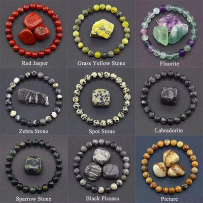 Natürliche 5A Kristall Heilung Chakra Edelstein Perlen Armband Schutz, Glück UK