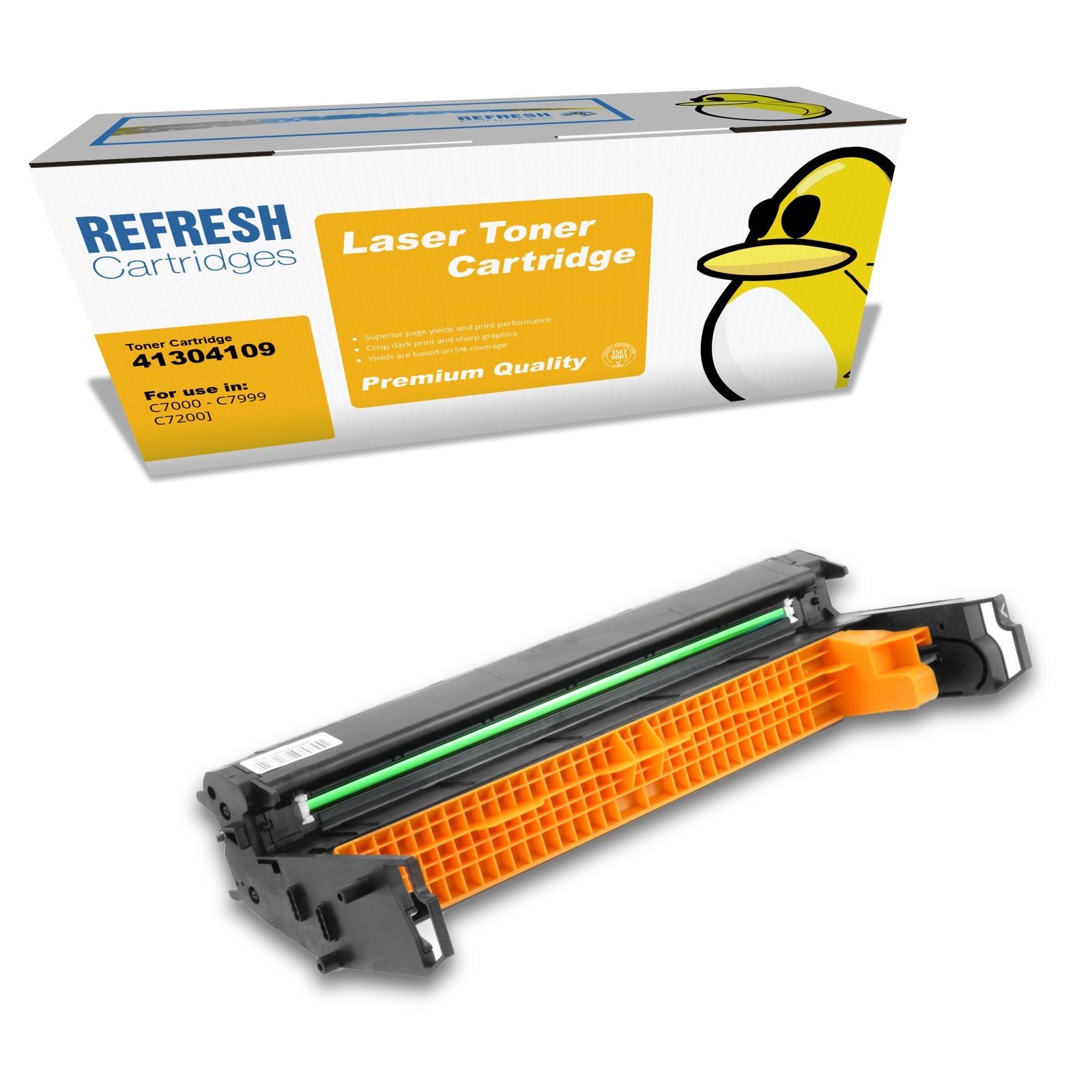 Refresh Cartridges Yellow Drum 41304109 Compatible With OKI Printers