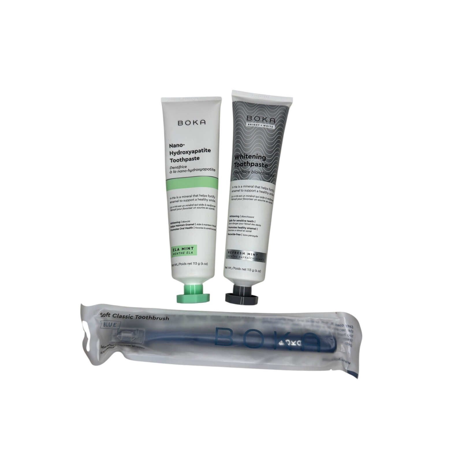 BOKA Nano-Hydroxyapatite Ela Mint & Whitening Toothpaste + T