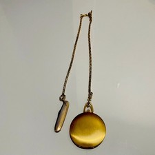 Colibri Quartz Silver Pocket Watch No Battery AS IS
