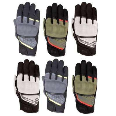 Oxford Dakar 1.0 Herren kurz belüftet schwarz Sommer Motorrad Motorrad Handschuhe
