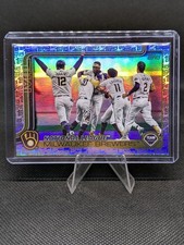 2025 Topps Series 2 Milwaukee Brewers Team Super Box Silver Foil Board Parallel