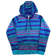 Under Armour Women's Semi-Fitted Striped Full Zip Hoodie Medium
