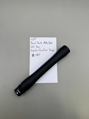 WDP Paintball Barrel Back-Matte Black 687 Bore Impulse/Ion/Luxe Thread