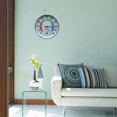 4'' Dekoratives Thermometer Meter Home Pool Hygrometer Analoge Messuhr