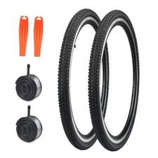 2 Pack Bike Tire with Tubes City Bike Tire 26x1.5 Black 2 Tires 2 Tubes