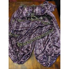 Belly Dance Costume Purple Snakeskin Bra Skirt Set Coins Custom Size  2x 40D