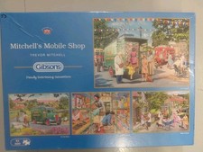 Gibsons 4 x 500 Piece Jigsaws MITCHELL'S MOBILE SHOP VGC Trevor Mitchell 