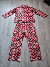 Red & White Disney Mickey Mouse Pyjamas Pj's Set By George Asda UK Size 16-18