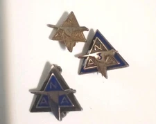 3 Assorted Vintage NAA North American Aviation Employee Company Lapel Pins-SMALL