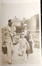 Antique 1920 Real Photo Postcard – Family Seaside – Sunbeam Photo, Margate.