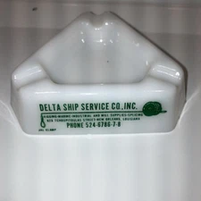 Vintage ashtray Delta ship service company comfortable New Orleans