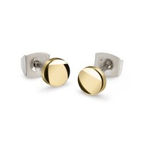 Boccia Titanium - Ohrstecker Titan Rund Goldf. - 05064-02 - Ohrschmuck