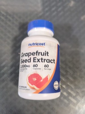 Nutricost Grapefruit Seed Extract 2,000mg, 60 Vegetarian Capsules Exp 08/26 #L21