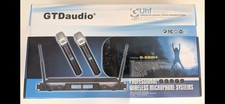 GTD Audio G-622H Adjustable Channels UHF Wireless Cordless Handheld Microphones