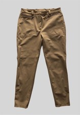 ESCADA Deep Beige Tapered Stretch Zip Pockets Pants Size 40, US 10
