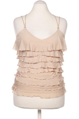 sud express Top Damen Trägertop Tanktop Unterhemd Gr. L Seide Beige #5wvg2qp