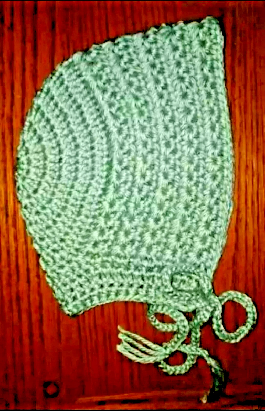 hat 3 Months New baby Leia Allen Bonnet handmade crochet winter warm infant