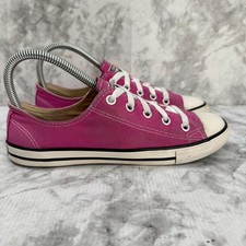 Converse Chuck Taylor All-Star Womens 6 Pink Canvas Low Athletic Trainers Retro