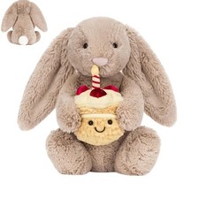 Bashful Beige Bunny Birthday Bunny Jelly cat Soft Stuffed Animal Toy Girls Gifts