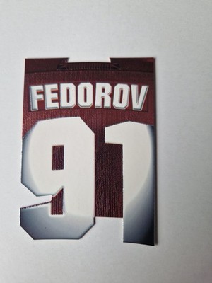 Sergei Fedorov 1997-1998 Pacific Paramount - Big Numbers Insert Card