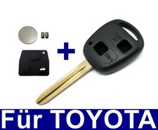 2Tasten Ersatz Schlüssel Repair Set für TOYOTA Corolla Avensis Aygo RAV Previa