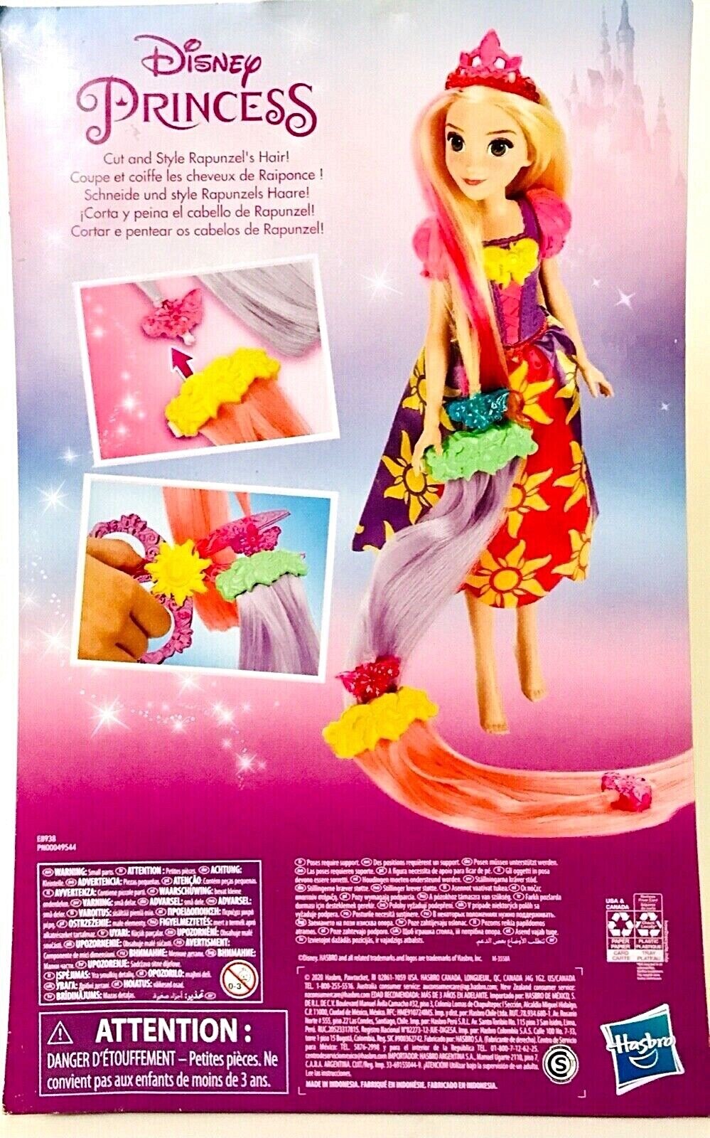Hasbro Disney Princess Cut & Style 11" Rapunzel Doll With 2 Hair Extensions 