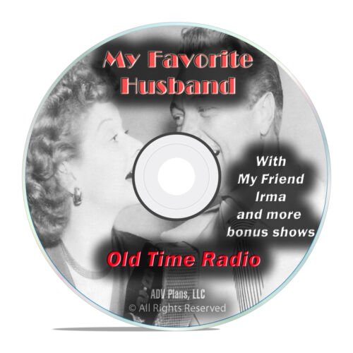 My Favorite Husband, 596 Classic Family Old Time Radio Shows, OTR, DVD CD G04 - Afbeelding 1 van 1