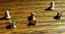 New Brass Inserts & Screws(6 pc.) Cox,Revell, Monogram,K&B,AMT,Russkit & Tamiya 
