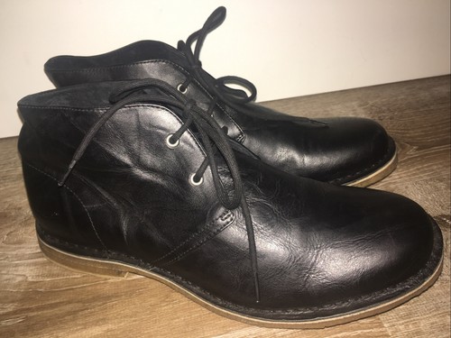 UGG Men's Leighton Waterproof Chukka Boot, Black, Size 12 - Picture 2 of 12
