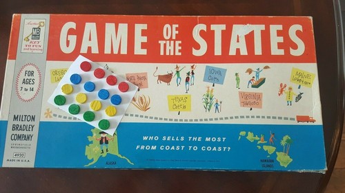 Piezas de Juego de Mesa: JUEGO DE LOS ESTADOS, 16 Disco de Producto / Fichas de Madera  - Imagen 1 de 3