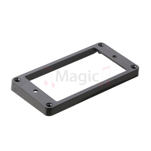 Kunststoff Humbucker Tonabnehmerring schräg & flache Unterseite für Gibson Gitarre schwarz - Bild 3 von 10
