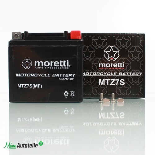 Motorrad Batterie Gel Moretti MTZ7S 12V 6 Ah YTZ7S ATV Quad Batterie eBay