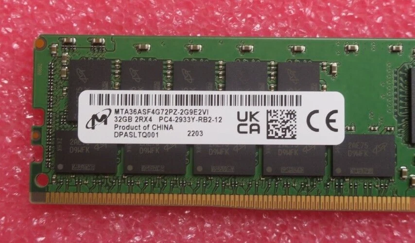 NEW Cisco 32GB 2Rx4 DDR4-2933Y PC4-23400 Memory HX-MR-X32G2RT-H 15-106200-01 - Image 2 of 4