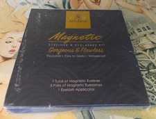 Arishine Magnetic Eyelash kit, Magnetic Eyelashes with Eyeliner Kit, 5 Pairs