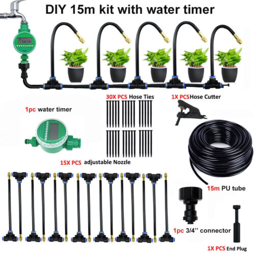 DIY Bending Universal Spray Kit For Greenhouse Flowers Plant Watering Irrigation - Picture 36 of 38