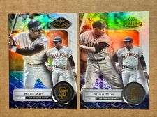 Willie Mays 2022 Topps Gold Label Class 1 & Class 2 Base Baseball Cards. Giants