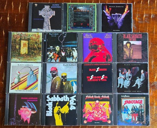 BLACK SABBATH 15 CD lot, Born Again, TYR, Ozzy Osbourne, Dio, original masters