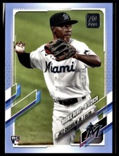 2021 Topps Update US114 Jazz Chisholm J. RC Miami Father's Day Powder Blue 29/50