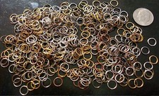 7mm 20 gauge open jump rings 500pcs 6 mixed plated finishes attach charms FPJ072