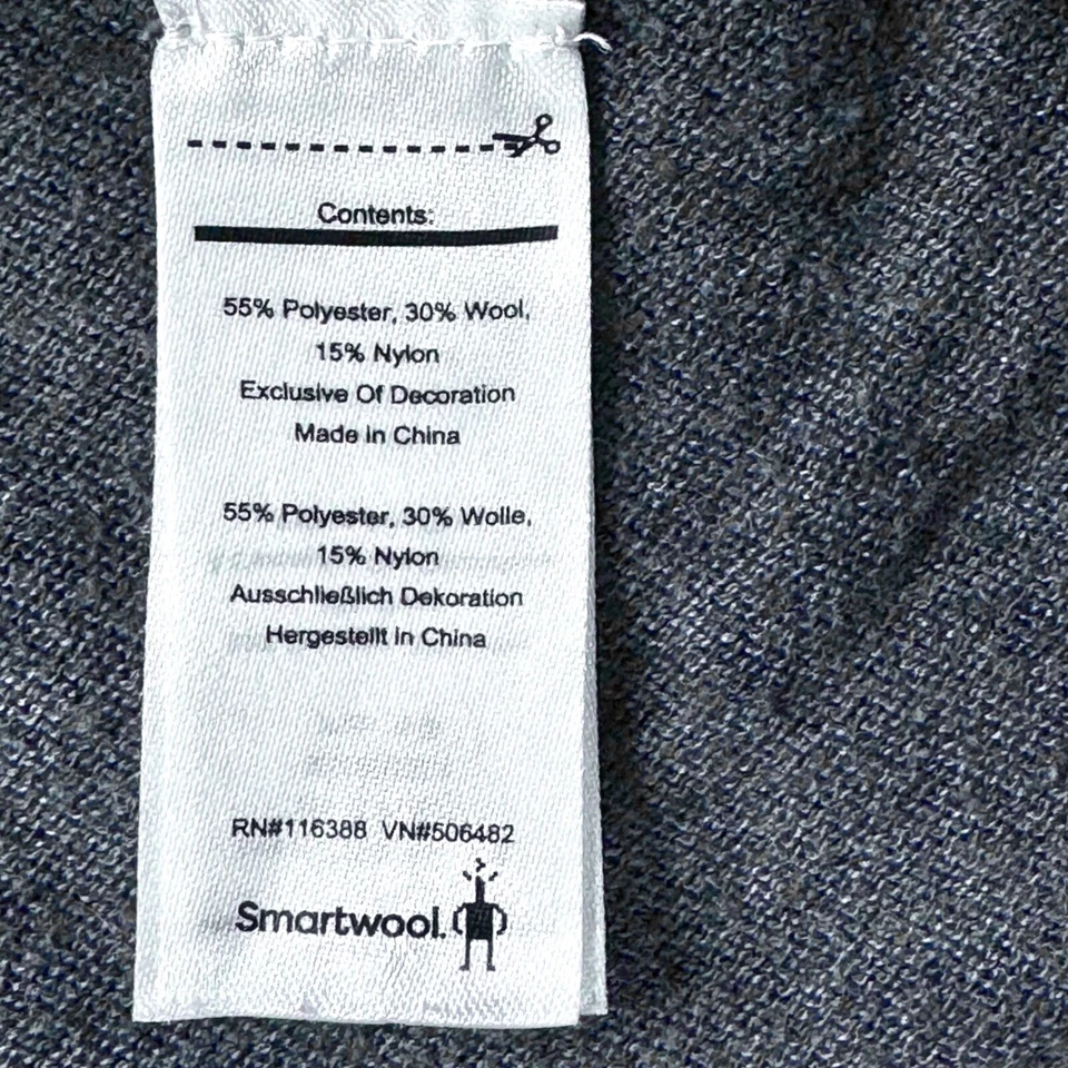 Cárdigan envolvente Smartwool Edgewood suéter negro gris para mujer pequeño Foto 4 de 4