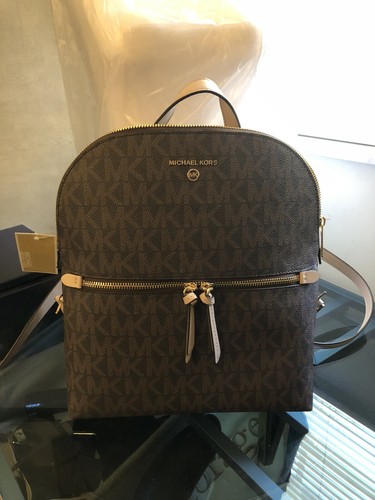 🎁NWT MICHAEL KORS RHEA MEDIUM SIGNATURE 