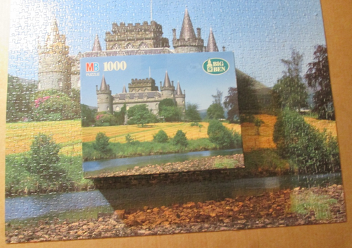 Inveraray Castle, Scotland🐭20"x 26"🐭1000 Pc. Complete🐭MB Big Ben Puzzle - Picture 3 of 18